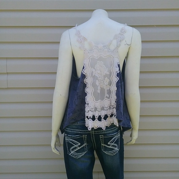 Papaya Tops - Little blue flowing top